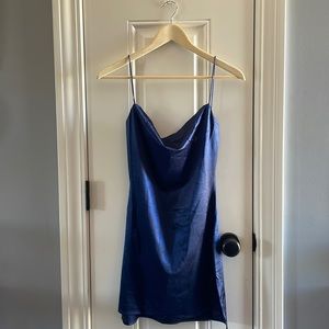 Navy Blue Zaful slip dress